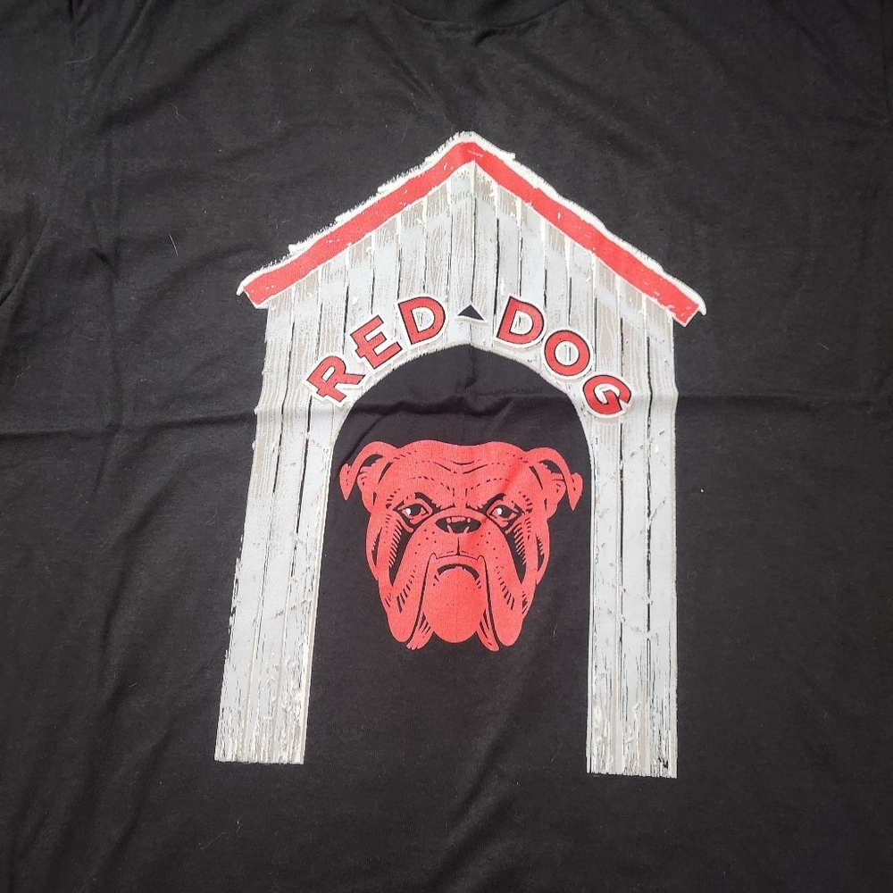 VTG 90s Hanes Red Dog Made in USA T-shirt men XL retro black - Picture 2 of 7